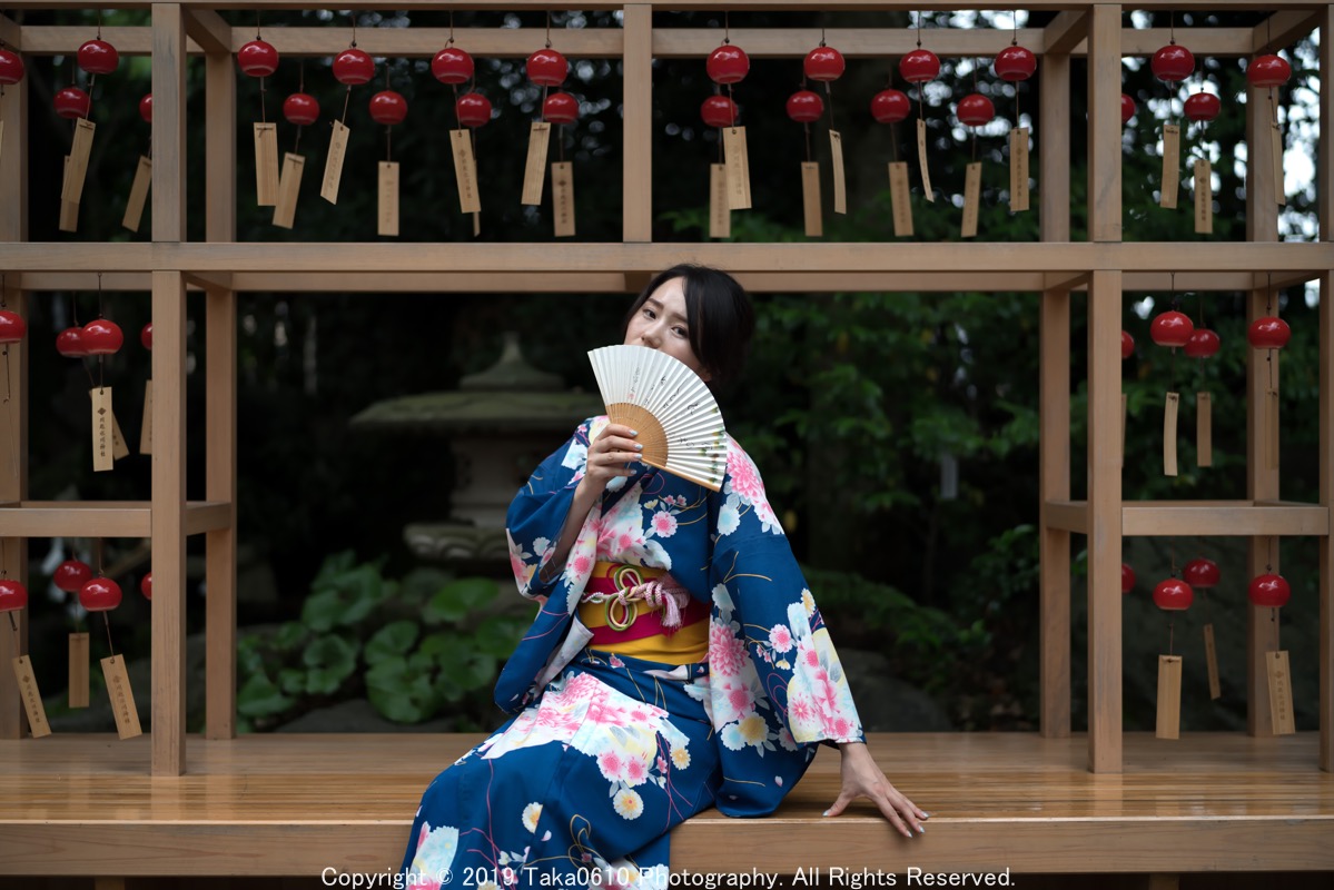 夏限定!埼玉にある縁結び風鈴スポット 氷川神社でポートレートを撮る